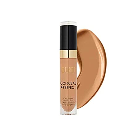 Milani Conceal   Perfect Longwear Concealer - Warm Beige (0.17 Fl. Oz.) Vegan, Cruelty-Free Liquid Concealer - Cover Dark Circles, Blemishes & Skin Imperfections for Long-Lasting Wear