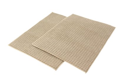 HOME BEYOND 15 x 20 Microfiber Dish Drying Mat 2-Pack - Taupe