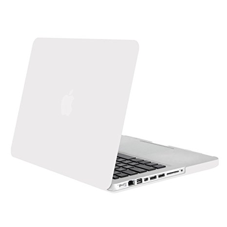 Mosiso Plastic Hard Case Cover for Old MacBook Pro 13 Inch with CD-ROM (Model: A1278), White