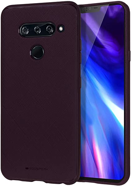 Goospery Style Lux Jelly for LG V40 ThinQ Case (2018) Thin Slim Bumper Cover (Purple) LGV40-STYL-PPL