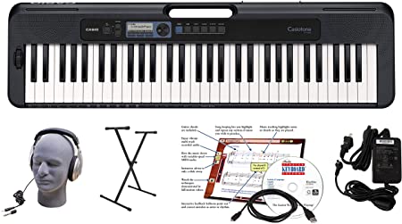 Casio CT-S300 61-Key Premium Keyboard Package with Headphones, Stand, Power Supply, 6-Foot USB Cable and eMedia Instructional Software (CAS CTS300 EPA)