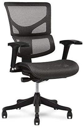 X Chair X1 Task Chair, Grey Flex Mesh