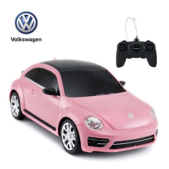 rastar Rc Beetle Volkswagen, 1:24 Scale Kids Remote Control Racing car, Pink Rc Toy Car for Kids Girls Toddlers.