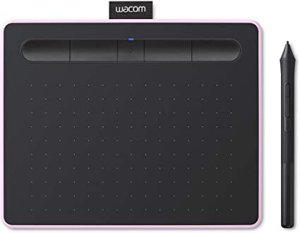 Wacom Intuos S Bluetooth Pen Tablet, wireless graphic tablet for painting, sketching and photo retouching with 5 creative software downloads, Berry Pink – ideal for work from home and remote learning