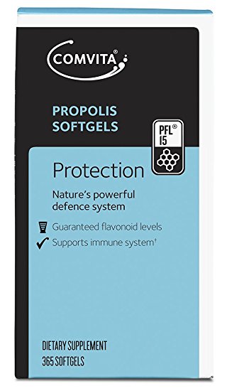Comvita Propolis Natural Immune Support PFL 15 Softgels, 365 Count