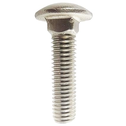 Small Parts FSC5162CBSS Round Square-Neck Carriage Bolt, 18-8 Stainless Steel, Hex, 5/16"-18" Thread Size, 2" Long (Pack of 10)