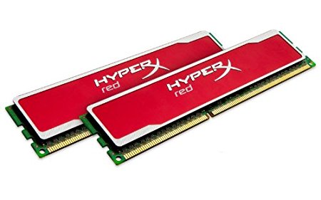 Kingston Technology  HyperX Red 16GB Kit (2x8GB) 1600MHz 10-10-10 1.5V DDR3 PC3-12800 Non-ECC DIMM Motherboard Memory KHX16C10B1RK2/16