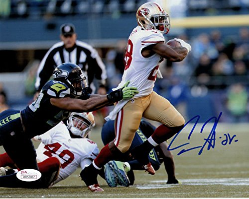 Carlos Hyde Autographed San Francisco 49ers 8x10 Photo (vs Seahawks) JSA