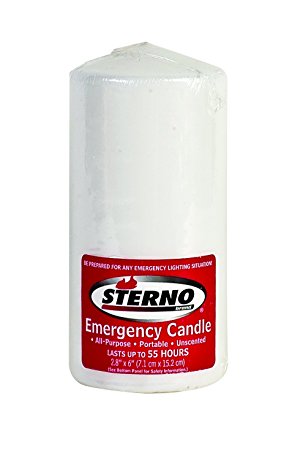 Sterno Emergency Candle, 6-Inch column