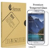 Galaxy S5 Fenix Surface Hardness Clear Transparency Real Glass Screen Protector with Oleophobic Coating for Samsung Galaxy S5 i9600