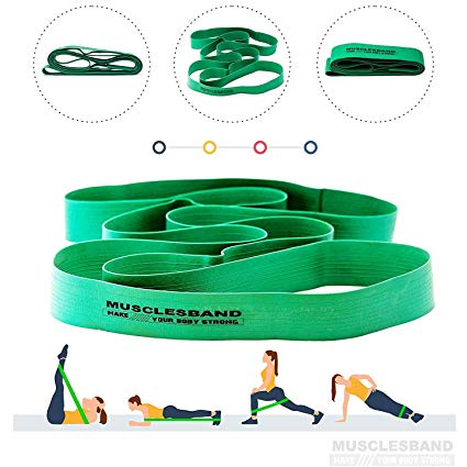 Stretch Band - Yoga Band - Ballet Band - Training Band - Pilates Band - Dance Bands - Strength Bands - Gymnastics Bands - Resistance Rubber Band for Women Men Kids Daily Exercise and Workout
