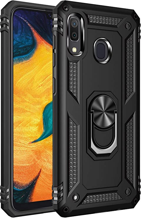 Samsung Galaxy A20/ A30 Case, [ Military Grade ] 15ft. Drop Tested Protective Case | Kickstand | Compatible with Samsung A20/ A30 -Black