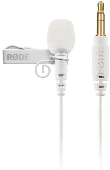 Rode Lavalier GO Professional-Grade Wearable Microphone, White