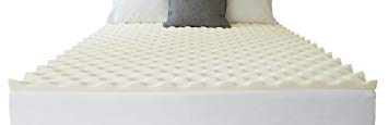 SIeep Innovations 1.5-inch Reversible Memory Foam Mattress Topper with Air Channels, Made in USA with a 5-Year Warranty - California King Size