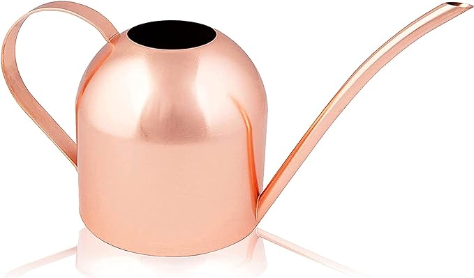 Homarden 30 oz. Copper Watering Can - Metal Watering Can with Long Spout, Watering Can for Outdoor and Indoor Plants - Mini Watering Can, Long Spout Water Can, Plant Watering Can, Small Watering Can