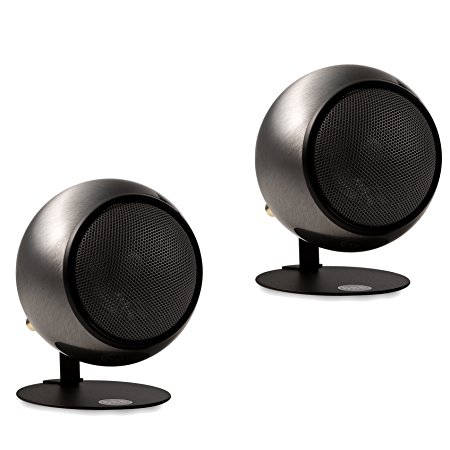 Orb Audio Mod1X Speakers in Hand Polished Steel