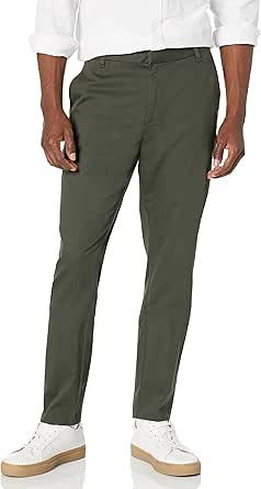 Amazon Essentials Men's Slim-Fit Wrinkle-Resistant Flat-Front Stretch Chino Pant