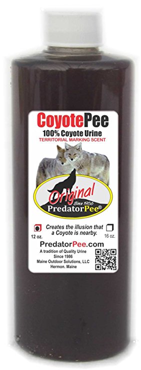 Predator Pee – 100% Pure Coyote Urine – 12oz Squeeze Bottle