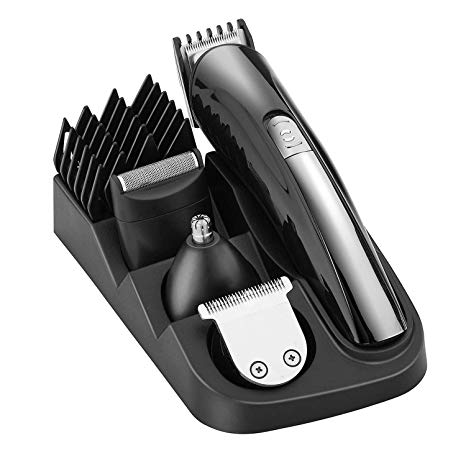 BESTOPE 8-in-1 Hair Clippers Set For Men,Cordless Hair Trimmer Professional Rechargeable Men's Grooming Kit with 5 Guide Combs,Gifts for Dad/Husband/Boyfriend