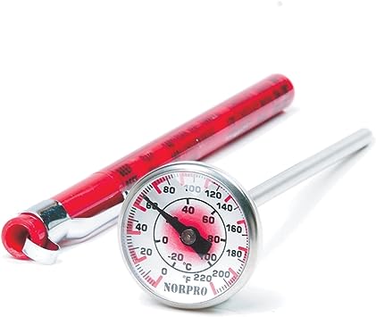 Norpro Instant Read Thermometer, 1 EA, Red