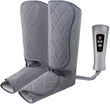 Oliver James Leg Massager for Circulation and Relaxation with Heat - Foot and Calf Massage Air Compression with Handheld Controller - 4 Modes and 4 Intensities - Relax and Relieve Muscle Pain