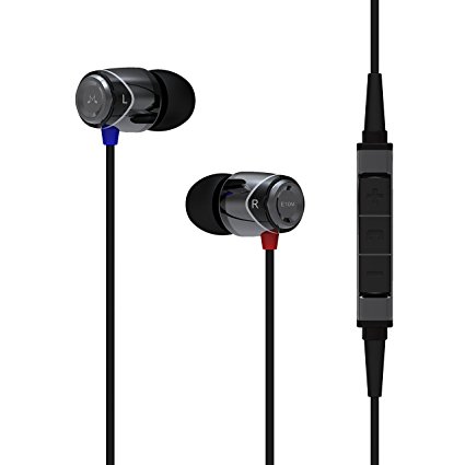 SoundMAGIC E10M In-Ear Headset for iPhone, iPad, iPod (Black/Gunmetal)
