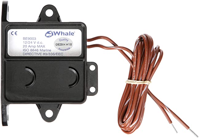 Whale BE9003 Electric Field Sensor Switch, 12V or 24V, Suitable for Up to 20 Amps, One Size, Black