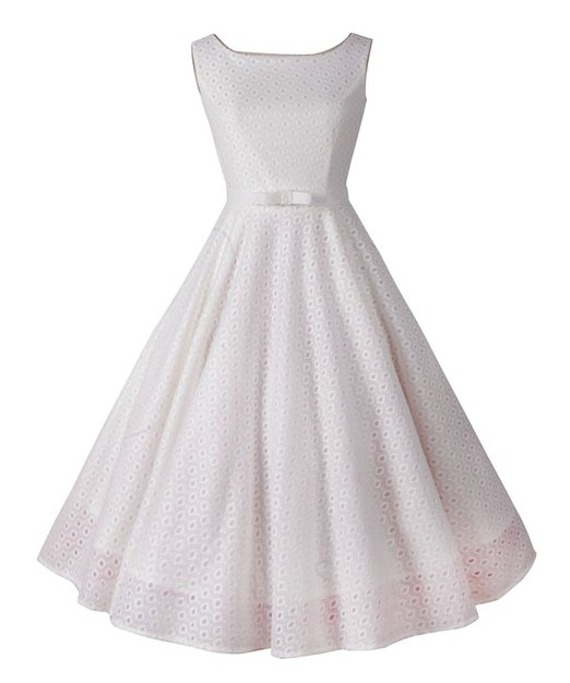Classic Vintage Audrey Hepburn Style 1950's Rockabilly large hem Evening Dress