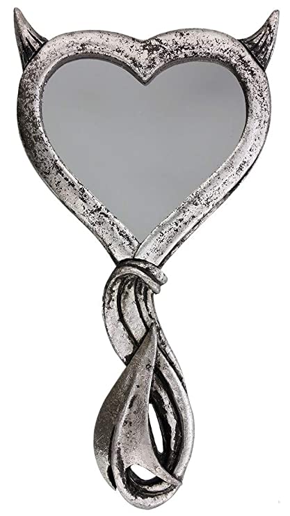 Alchemy of England Devil's Heart Hand Mirror Silver