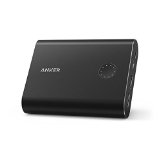 Anker PowerCore 13400 Premium Portable Charger Recharges 2X Faster Aluminum Shell Leading 48A Output External Battery Power Bank with High Quality Panasonic Battery Cells Black