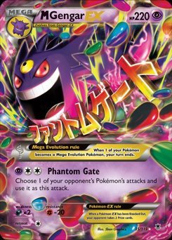 Pokemon - M Gengar-EX (35/119) - XY Phantom Forces - Holo