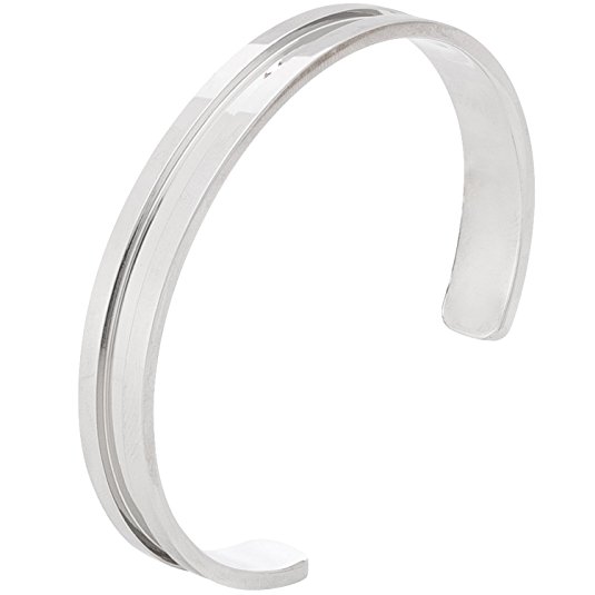 Hair Tie Bracelet - Silver Tone Premium Stainless Steel Cuff - Newest Must-Have Accessory For Women