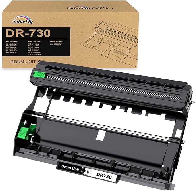 DR730 Drum Unit Replacement for Brother DR730 DR760 DR-730 DR-760 DR 730 DCP-L2550DW HL-L2350DW HL-L2370DW HL-L2370DWXL HL-L2390DW HL-L2395DW MFC-L2730DW MFC-L2750DW MFC-L2750DWXL MFC-L2710DW Printer