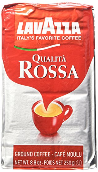 Lavazza Italian "Qualita Rossa" Ground Espresso (1 case = 20 x 8.8 oz bricks)