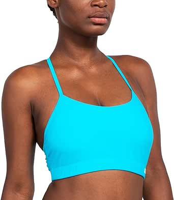 BALEAF Women's Bikini Tops Adjustable Straps Modest Push Up Swim Sports Top Built in Bra UPF 50  Removable Padded Swimsuit