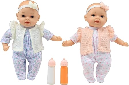 Dream Collection My Dream Baby Dolls- 13" Happy Twins