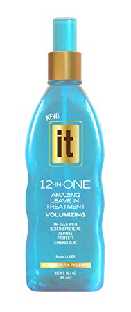 IT 12-in-ONE Amazing Leave In Treatment Spray | Volumizing, Infused with Keratin Proteins, Repairs, Protects, Strengthens Hair | Parabens Free, 10.2oz