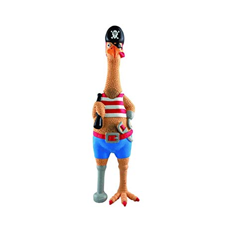 Westminster Pet 80527-1 Ruffin It Captain Jack Chicken Dog Toy