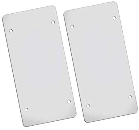 EveryPossible Flat Clear License Plate Cover 2 Pack of Heavy Duty Shields Ubreakable