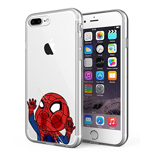 iPhone 7 Plus Case, Litech™ [FlexFit] Premium Scratch-Resistant, Superhero Series (Spider Man 2)