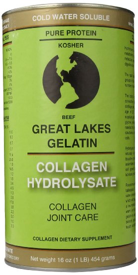 Great Lakes Gelatin - Collagen Hydrolysate (Kosher) 16-Ounce - 3 Pack