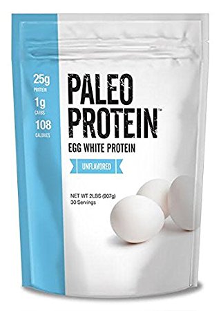 Paleo Protein Egg White Powder (2 LBS Total)(Soy Free)(30 Servings Total) (GMO Free)