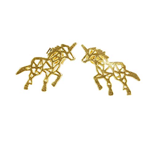 Cuple Gold Animal Stud Earrings for Girls and Women