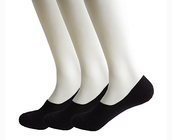 JKFUN Men's 3 Pack Cotton Ultimate No Show Socks