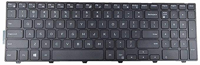Eathtek Replacement Keyboard for Dell Inspiron 15 3000 Series 3541 3542 3543 3552 3553 3558 3559,15 5000 Series 5542 5543 5545 5547 5558 5559 17 5000 Series 5748 5755 5758 5759 Series Black US Layout