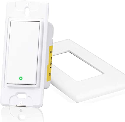 meross 3 Way Smart Light Switch (Only One Needed), WiFi Light Switch Compatible with Alexa, Google Assistant, SmartThings and IFTTT, LED Smart Switch For Single-Pole and 3-Way Installation, Voice Control, Schedule, Remote Control, ETL/FCC Listed