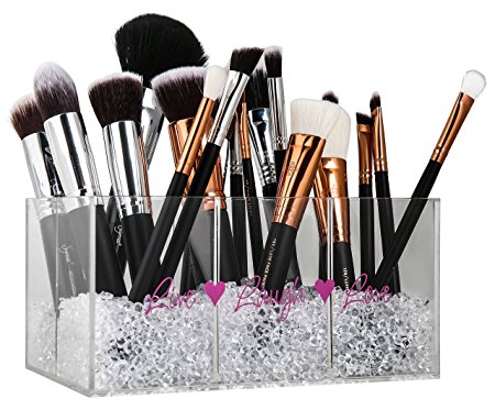 Makeup Brush Holder & Makeup Organizer with Diamond Beads: Make Your Vanity Look Special Now !