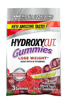 Hydroxycut Non-Stimulant Weight Loss Mixed Fruit Gummies, 3 Count