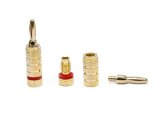 Monoprice 109436 High-Quality Copper Speaker Banana Plugs - 5-Pair Closed Screw Type