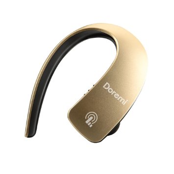 Bluetooth Handsfree,Touch-sensitive Control Wireless Stereo In-Ear Noise Cancelling Headset with Mic for Phones-GOLD